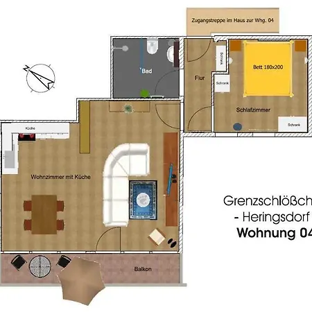 Grenzschloe_chen_ Whg_ 04 Appartement *